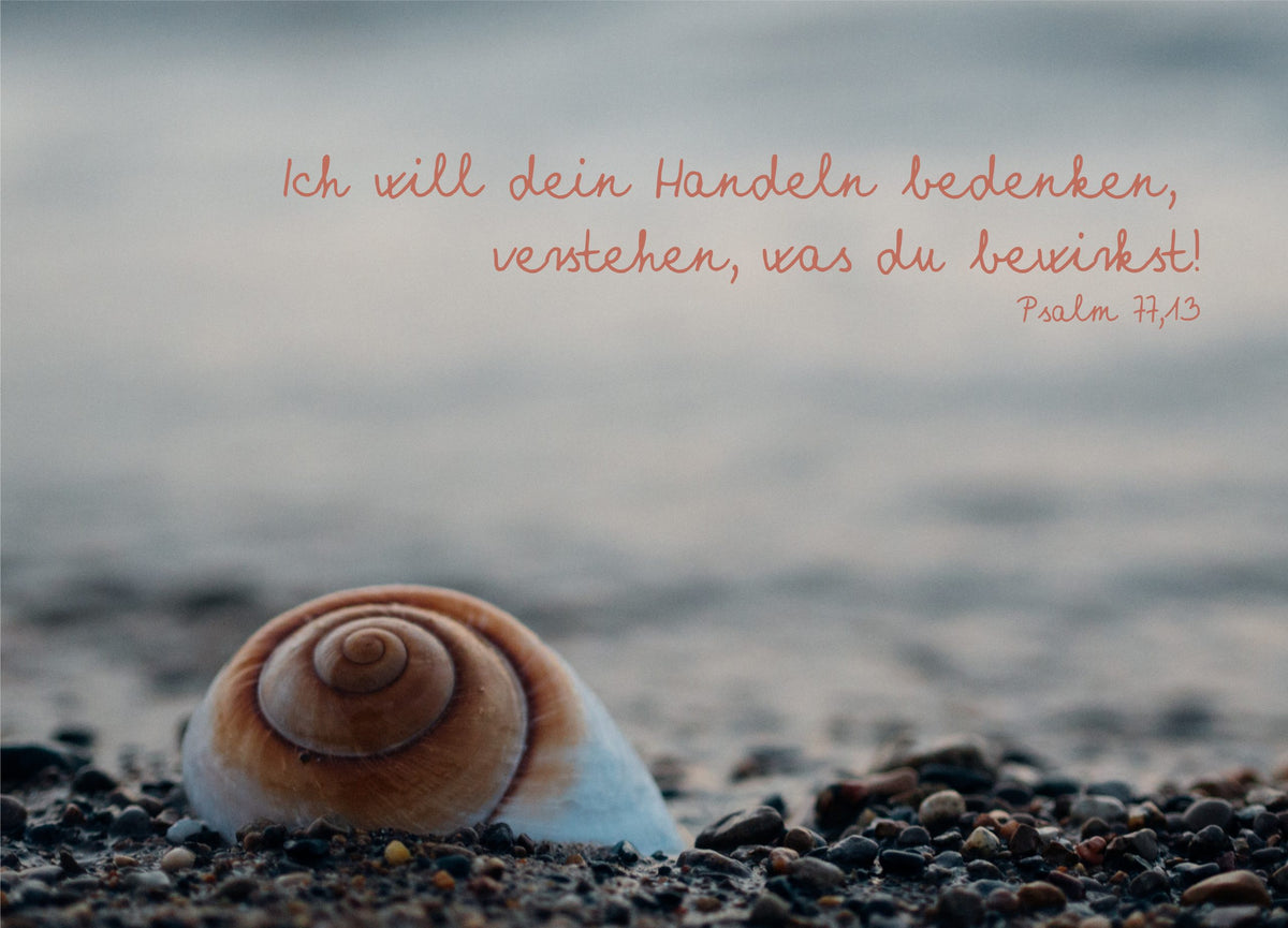 Postkarte  Ich will dein Handeln bedenken
