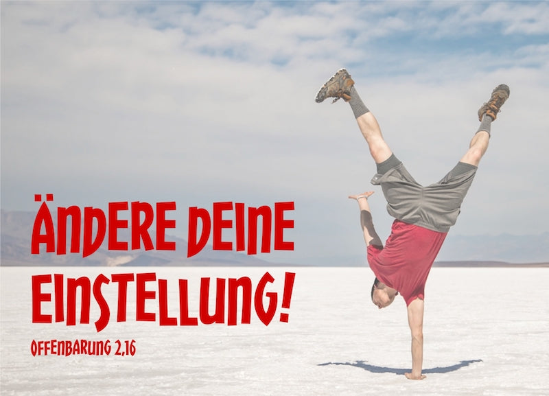Postkarte Ändere deine Einstellung