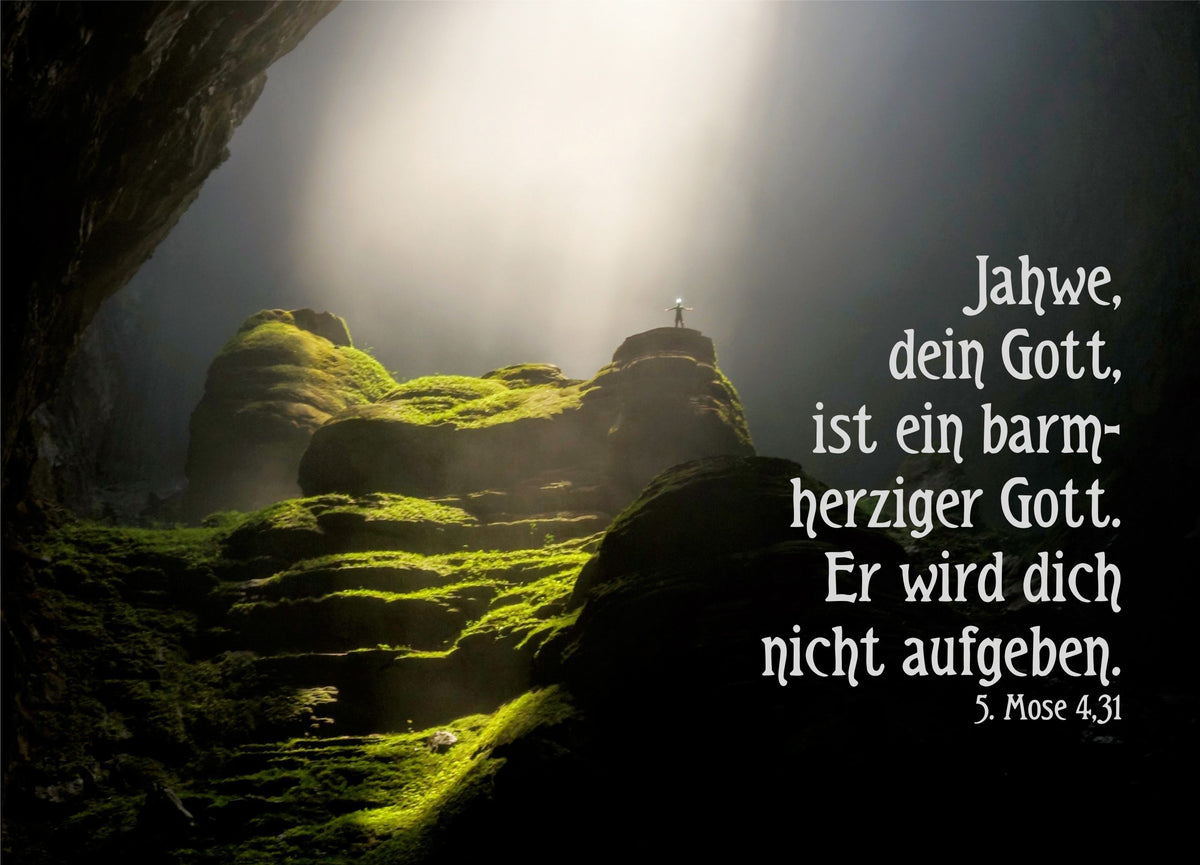 Postkarte Jahwe dein Gott