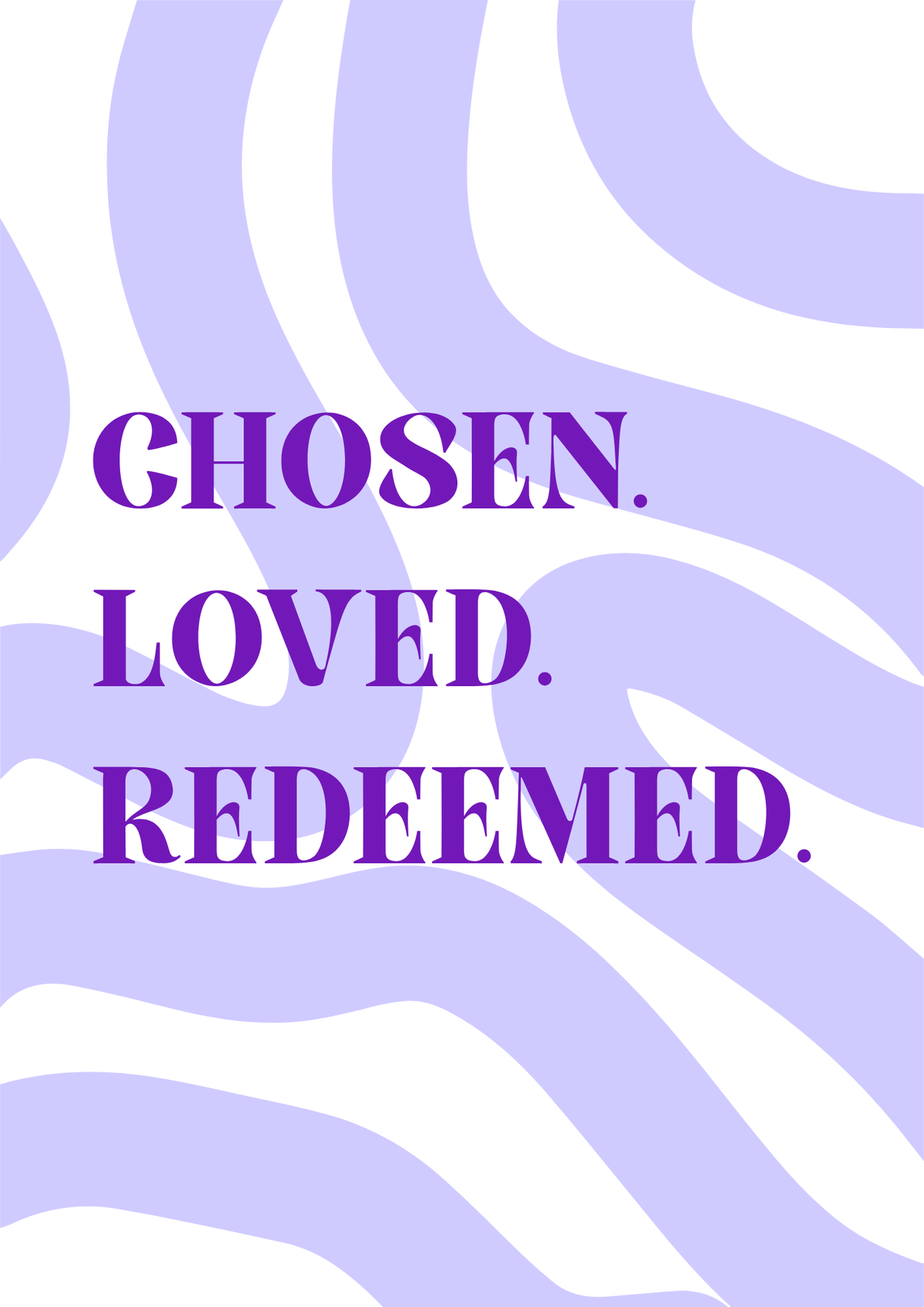A4 Poster "Chosen" im Bilderrahmen