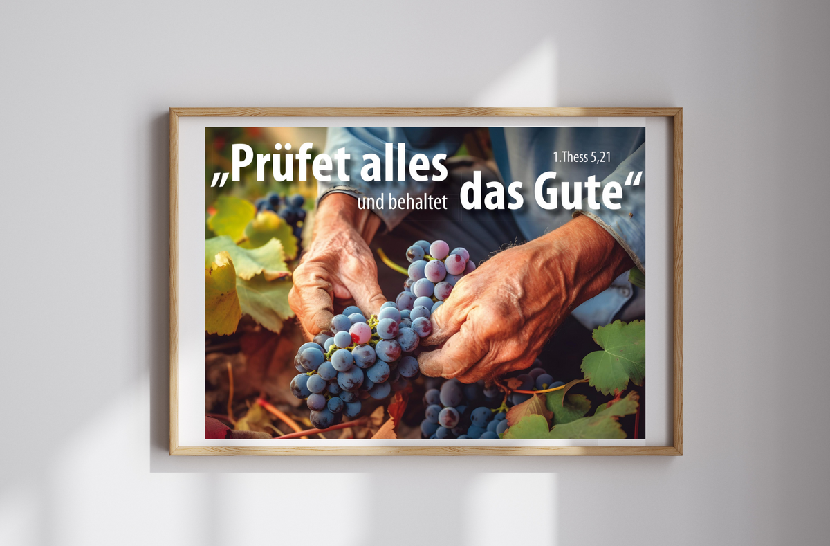 Poster A3 Jahreslosung 2025 Weinrebe