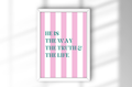 A4 Poster "Way, truth and life" im Bilderrahmen