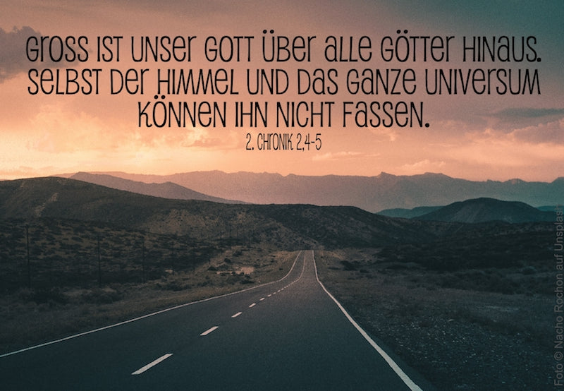 Postkarte Gross ist unser Gott