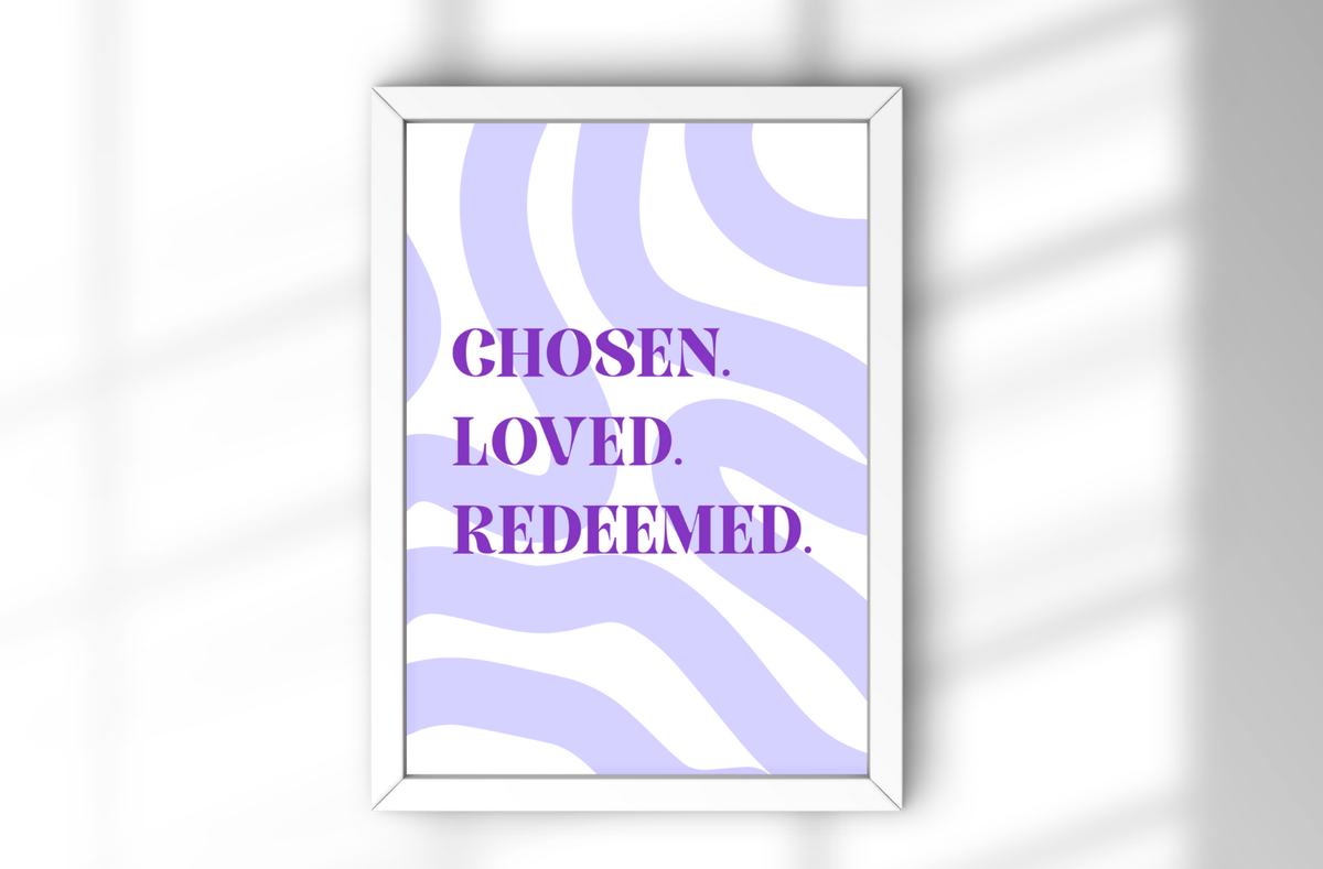 A4 Poster "Chosen" im Bilderrahmen