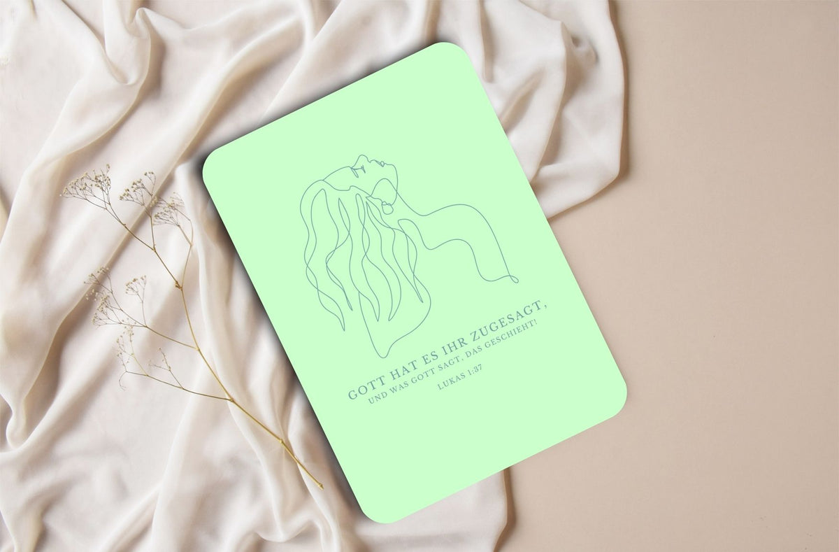 Postkarte Woman