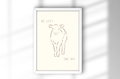 A4 Poster "He Left the 99" im Bilderrahmen