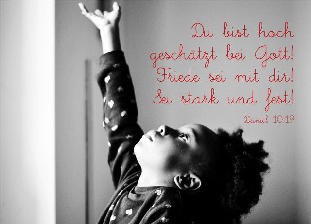 Postkarte  Du bist hoch geschätzt bei Gott