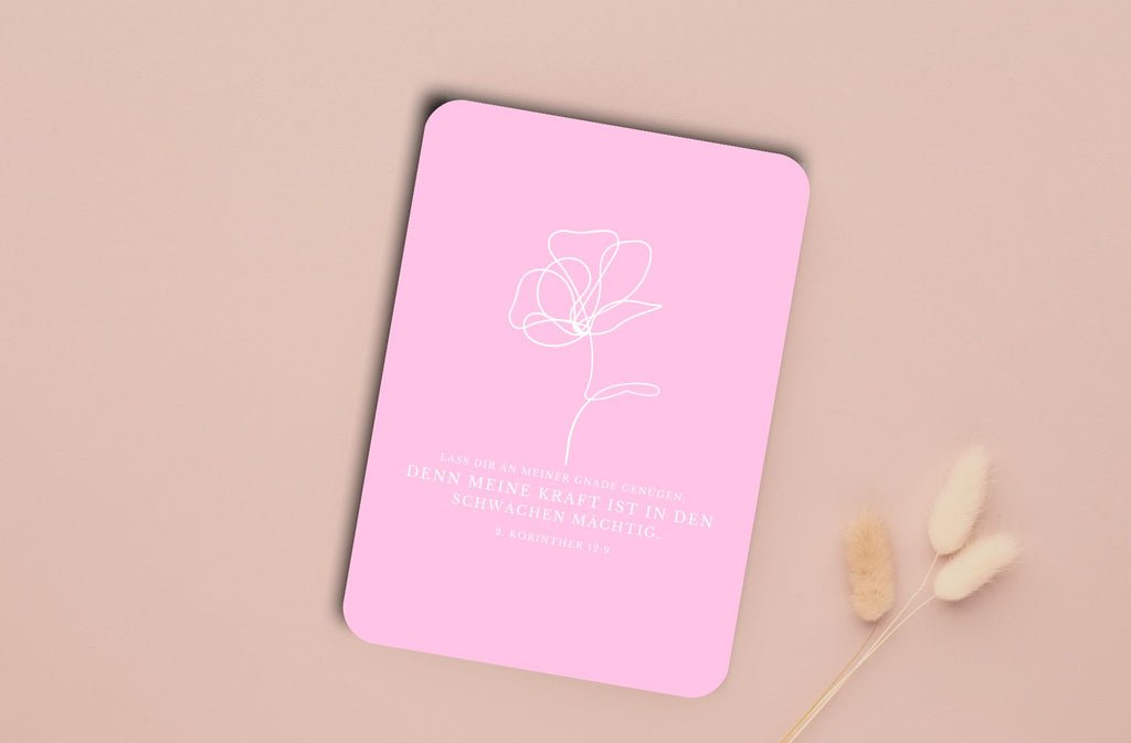 Postkarte Blume