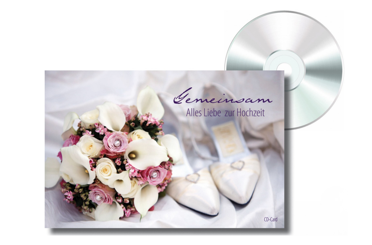 CD-Card - „Gemeinsam“ - Alles Liebe zur Hochzeit