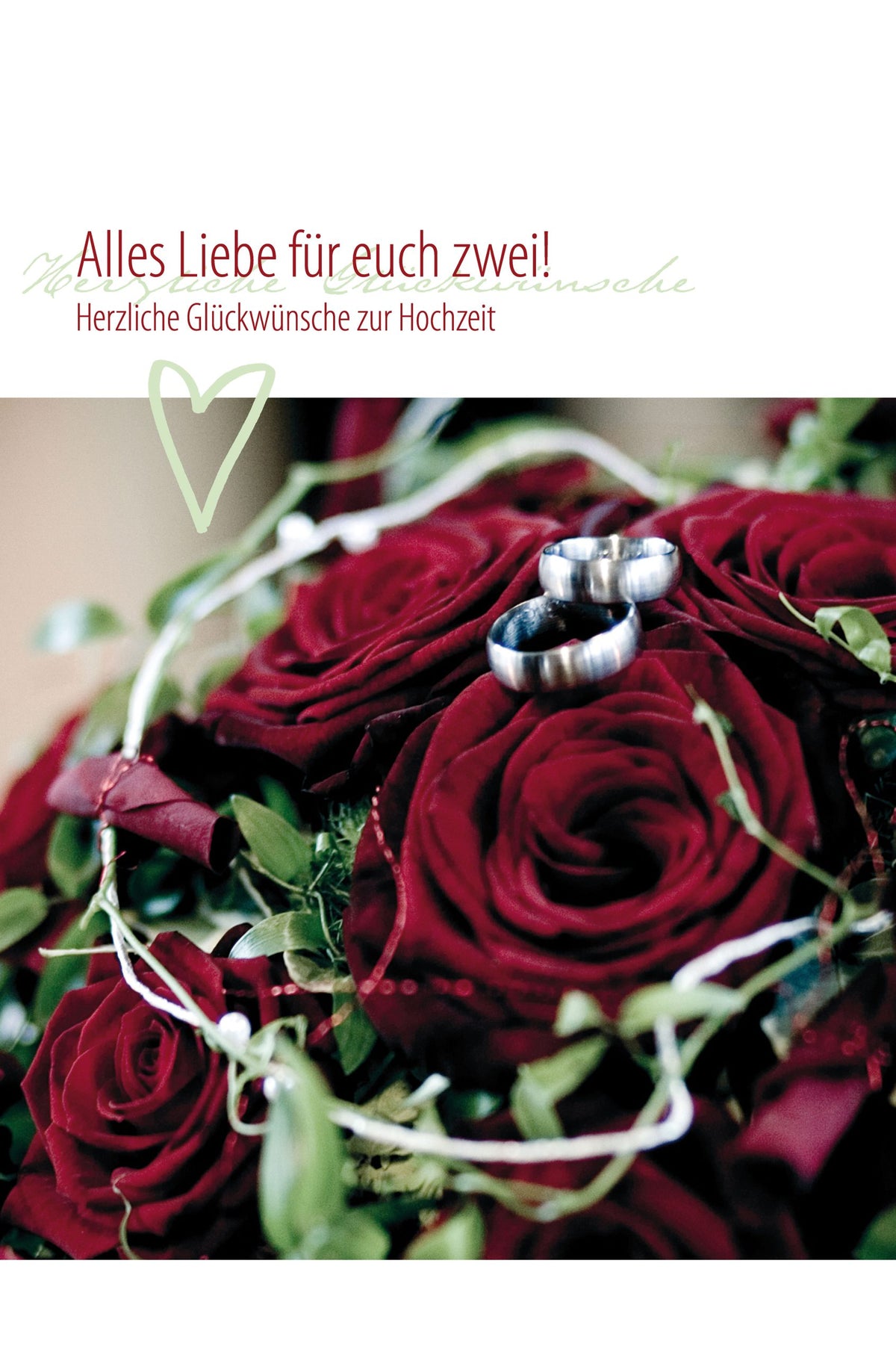 Faltkarte Alles Liebe für euch zwei
