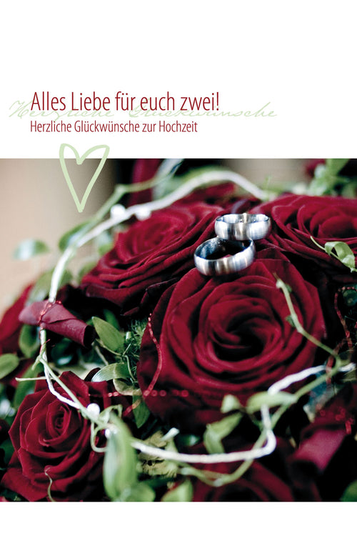 Faltkarte Alles Liebe für euch zwei