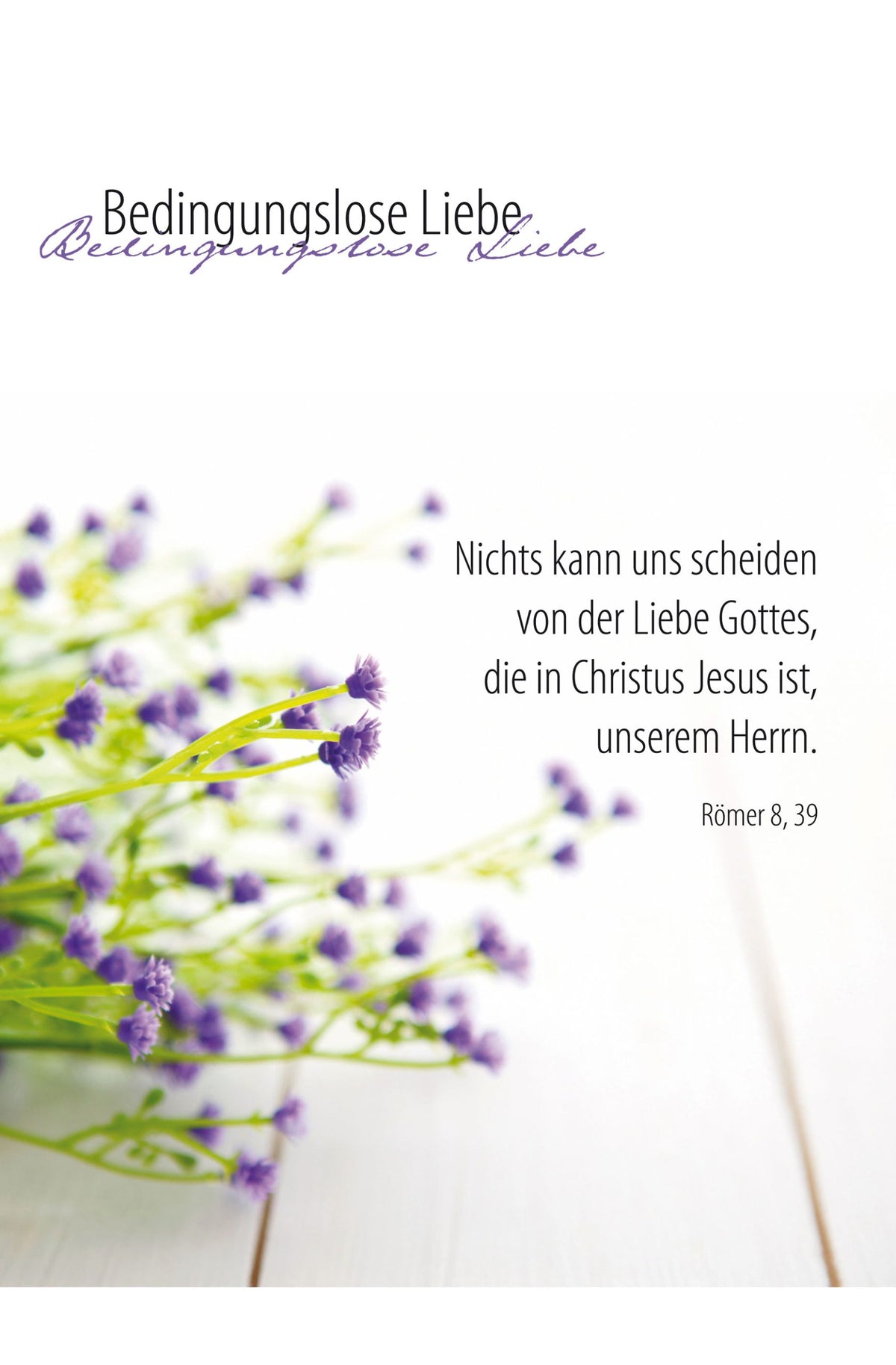 Faltkarte Bedingungslose Liebe