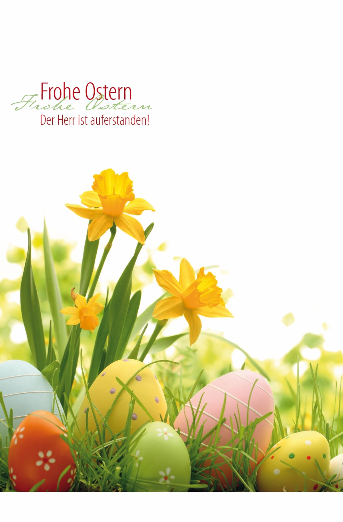 Faltkarte  Frohe Ostern