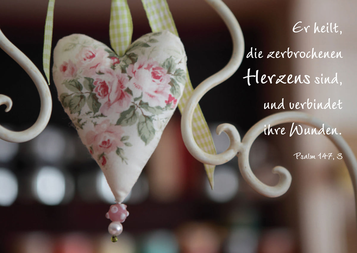 Poster Er heilt die zerbrochenen Herzens sind