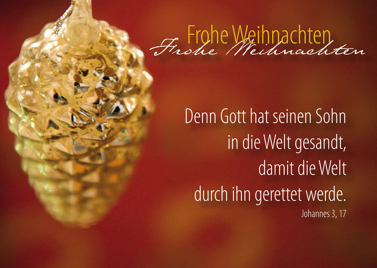 Frohe Weihnachten „Tannenzapfen“