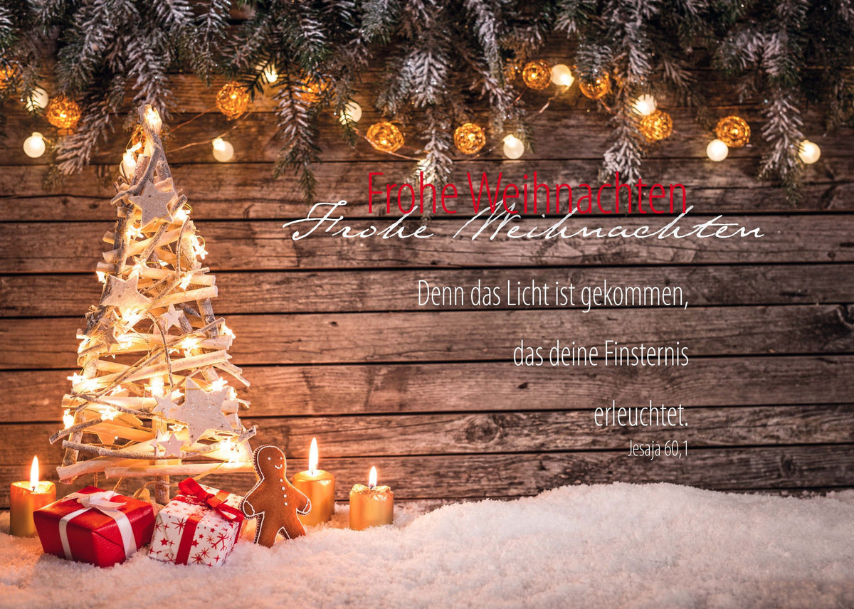 Postkarte Frohe Weihnachten