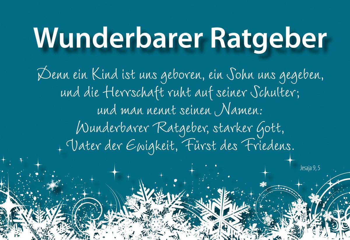Wunderbarer Ratgeber
