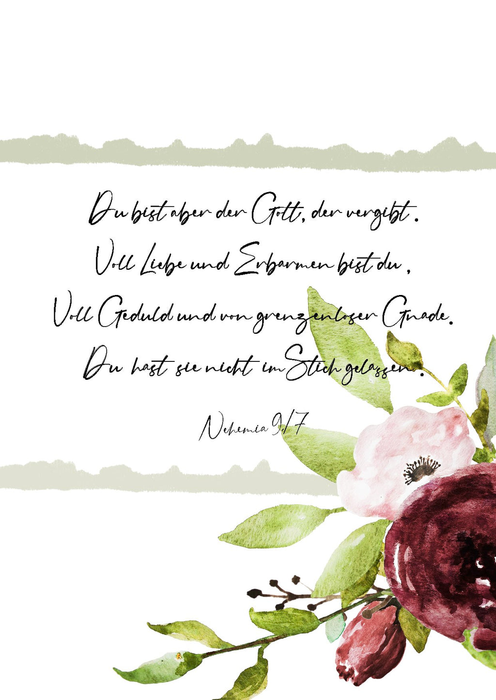 Postkarte Du bist aber der Gott