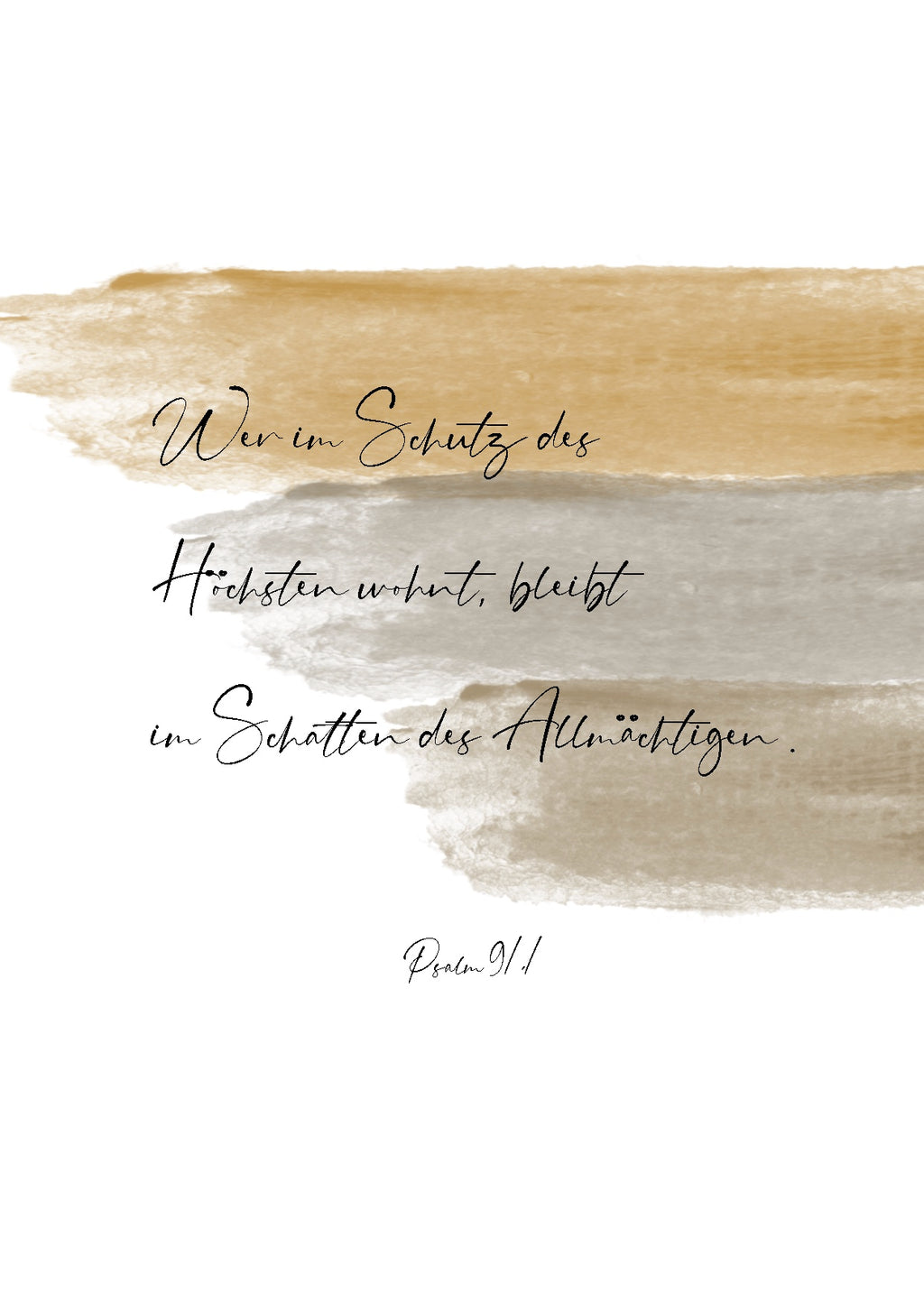 Postkarte Wer im Schutz