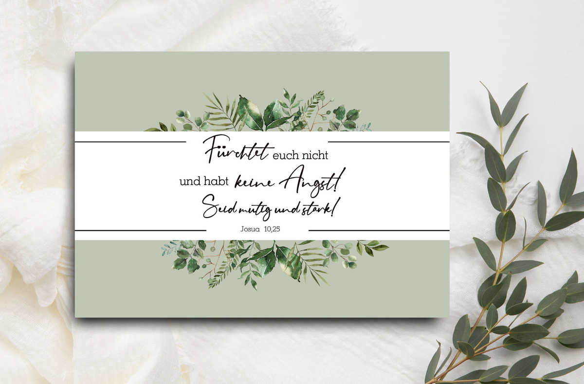 Postkarte Fürchtet euch nicht
