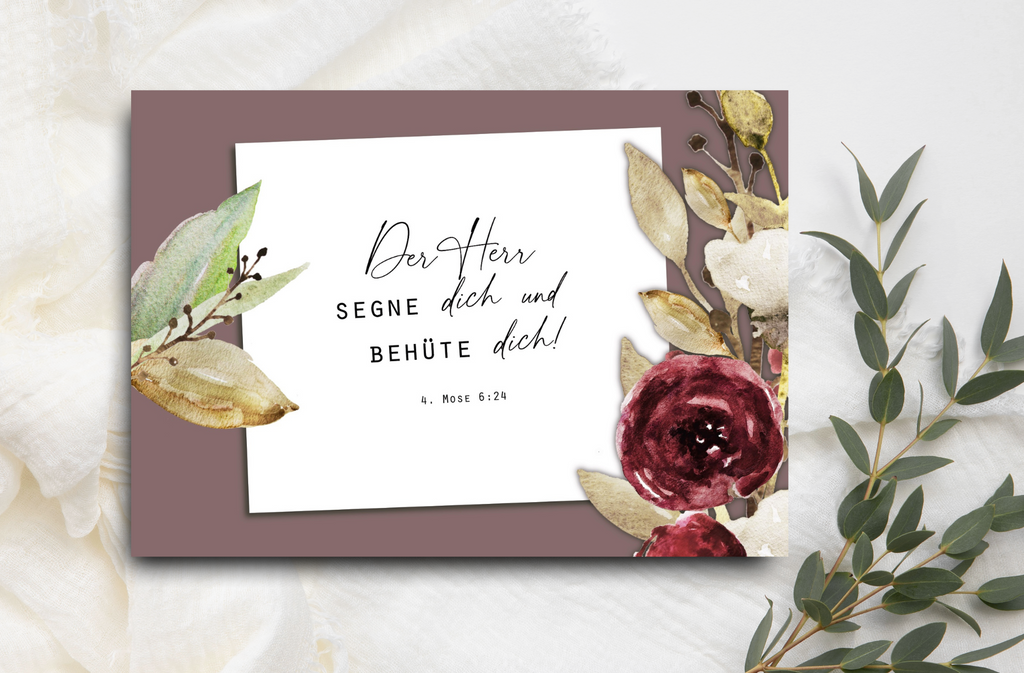 Postkarte Der Herr segne dich