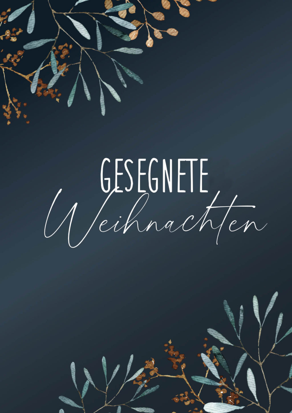 Faltkarte Weihnachten Misteln