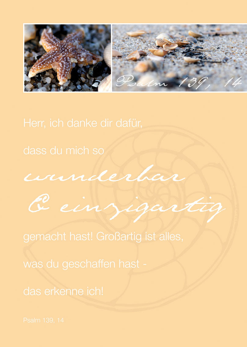 Psalm-Cards wunderbar &amp; einzigartig