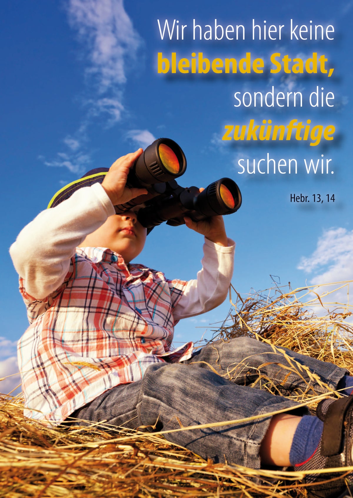 Postkarte Jahreslosung 2013 (10er) - Fernglas