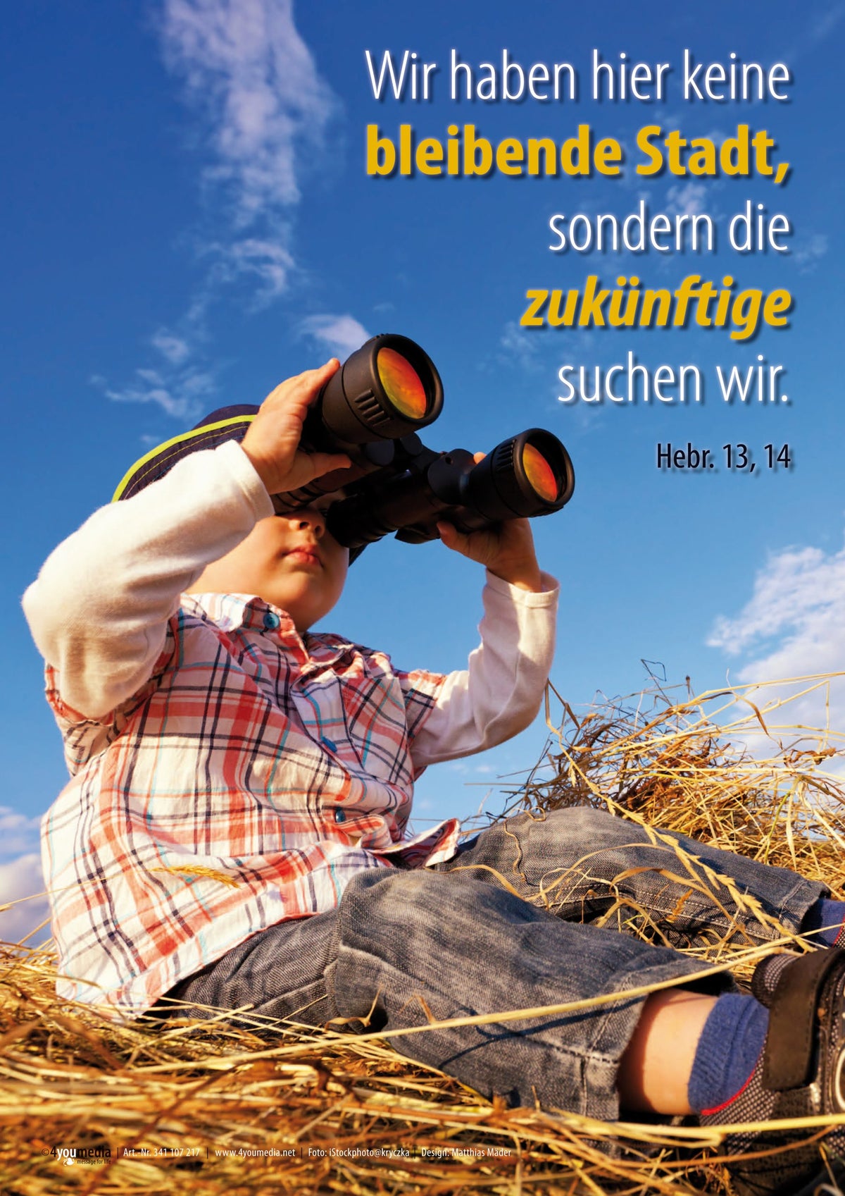 Poster A2 - Jahreslosung Fernglas