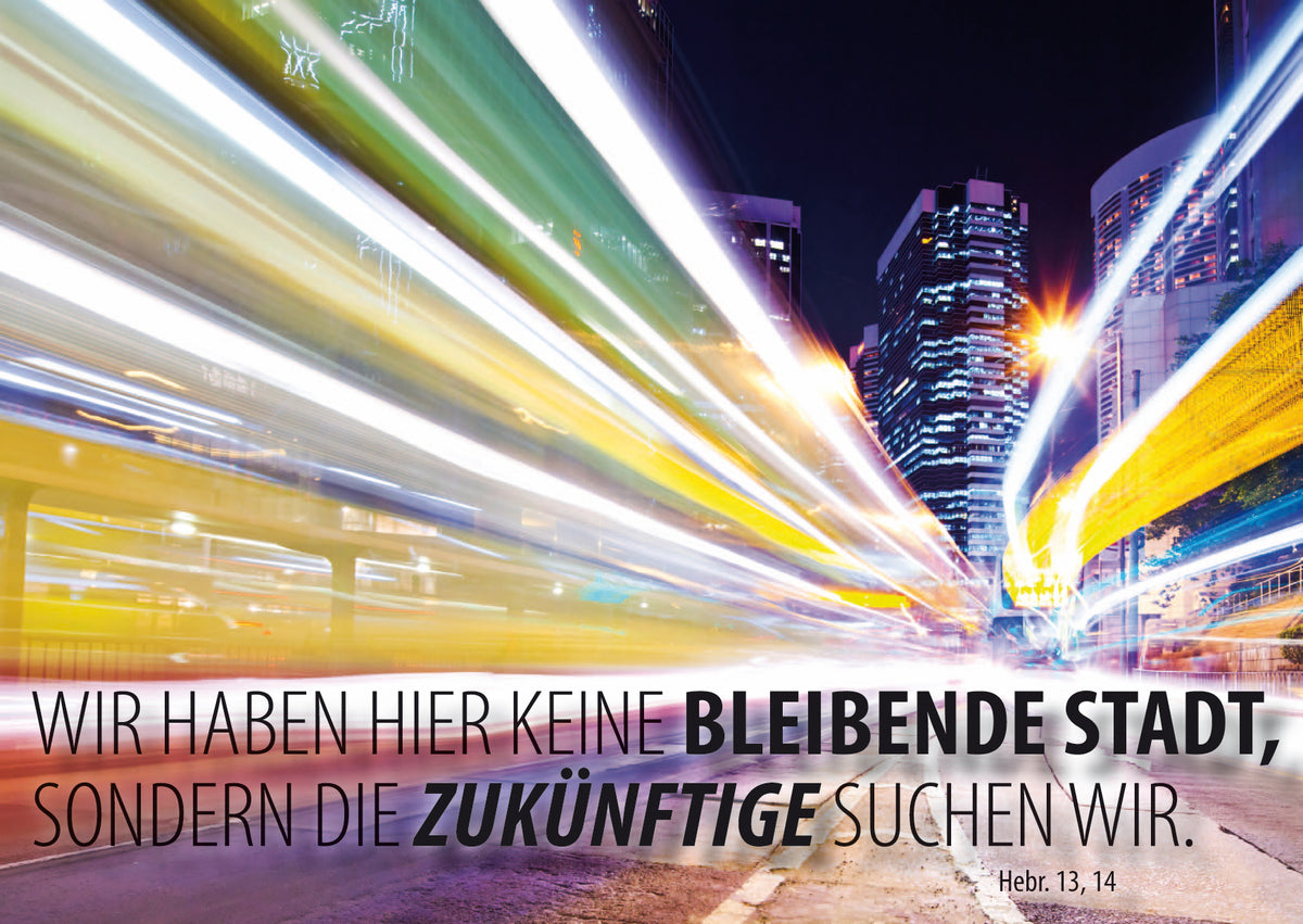 Postkarte Jahreslosung 2013 (10er) - Citylights