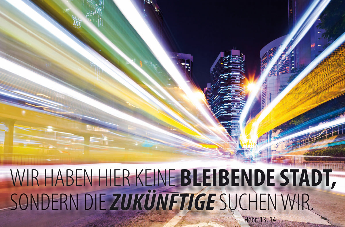 Faltkarte Jahreslosung 2013 - Citylights