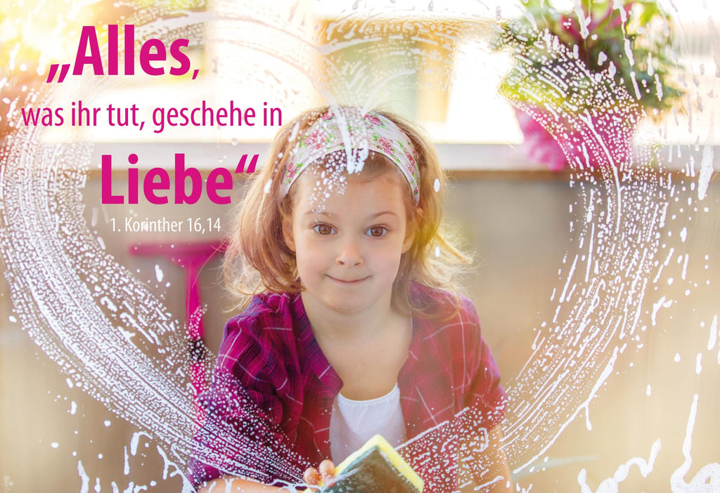 Poster A3 Jahreslosung 2024, Motiv "Fensterputz"