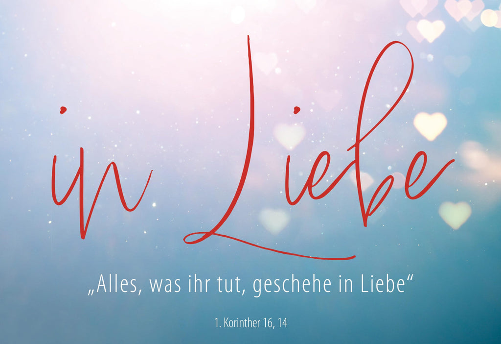 Poster A3 Jahreslosung 2024, Motiv "In Liebe"