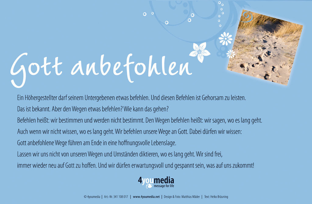 Befiehl dem Herrn deine Wege