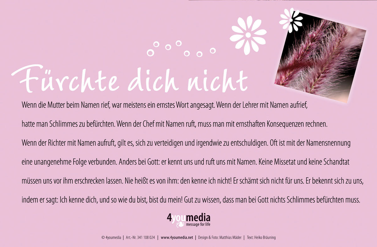 So spricht der Herr...