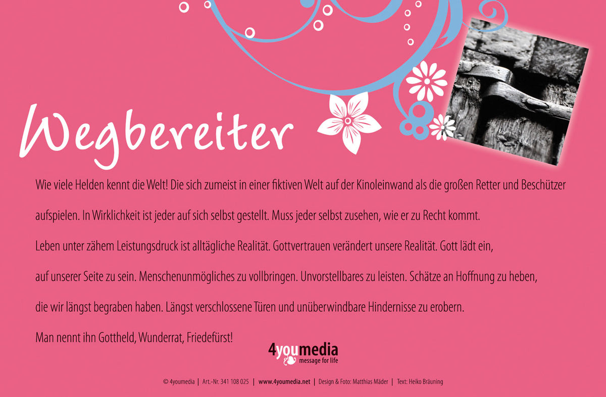 Ich will vor dir hergehen