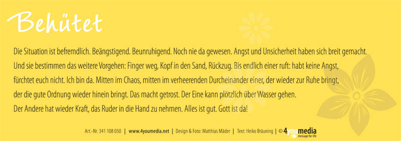 Lesezeichen Seid getrost