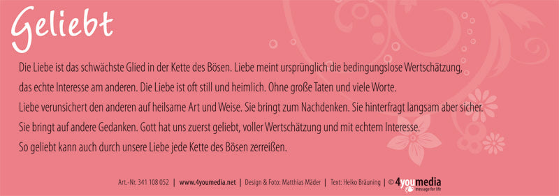 Lesezeichen Geliebt