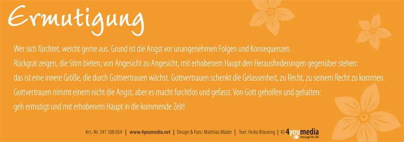 Lesezeichen Ermutigung