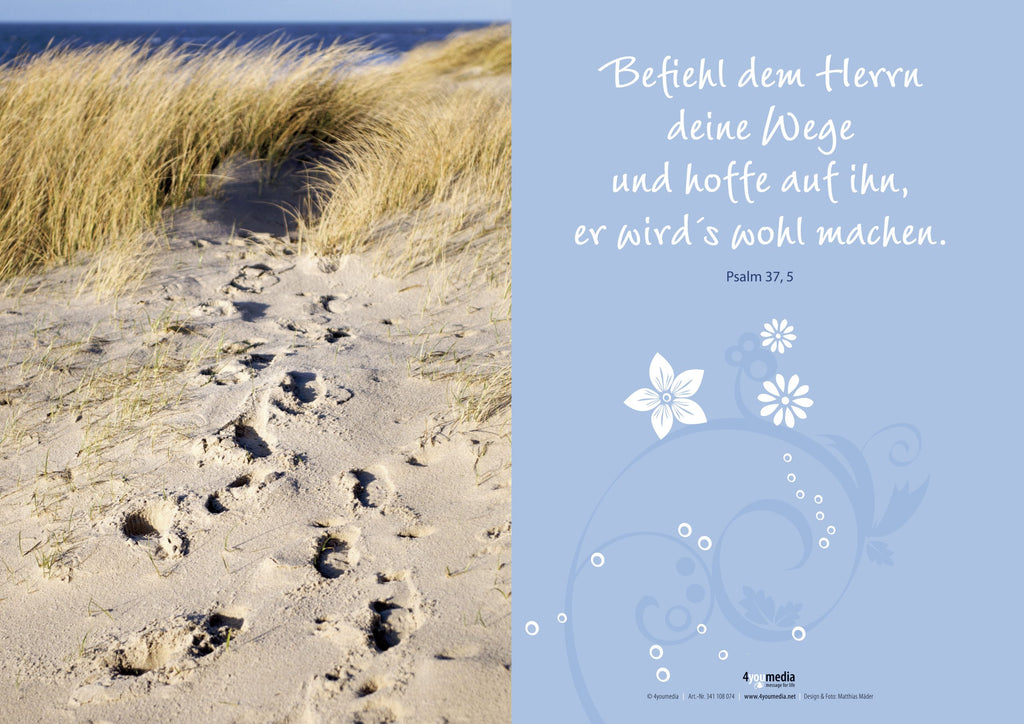 Poster Befiehl dem Herrn deine Wege