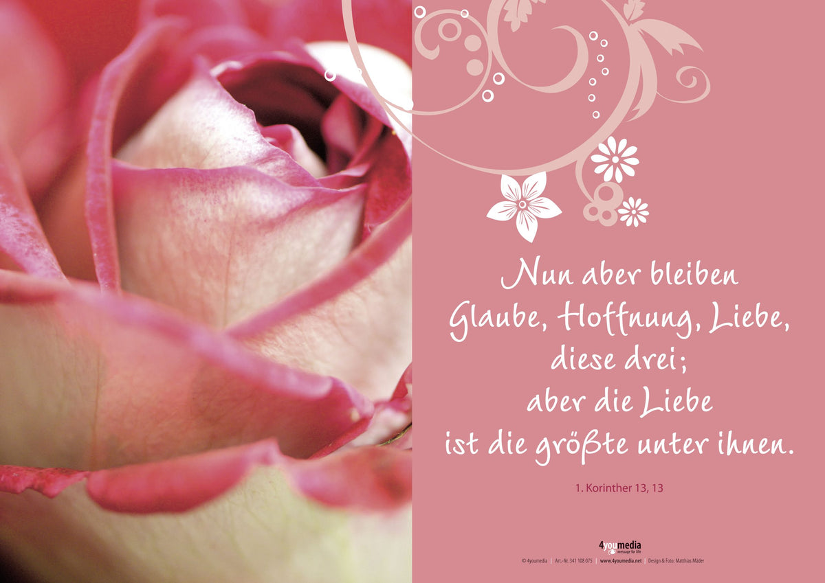Poster A2 Nun aber bleiben Glaube, Hoffnung, Liebe
