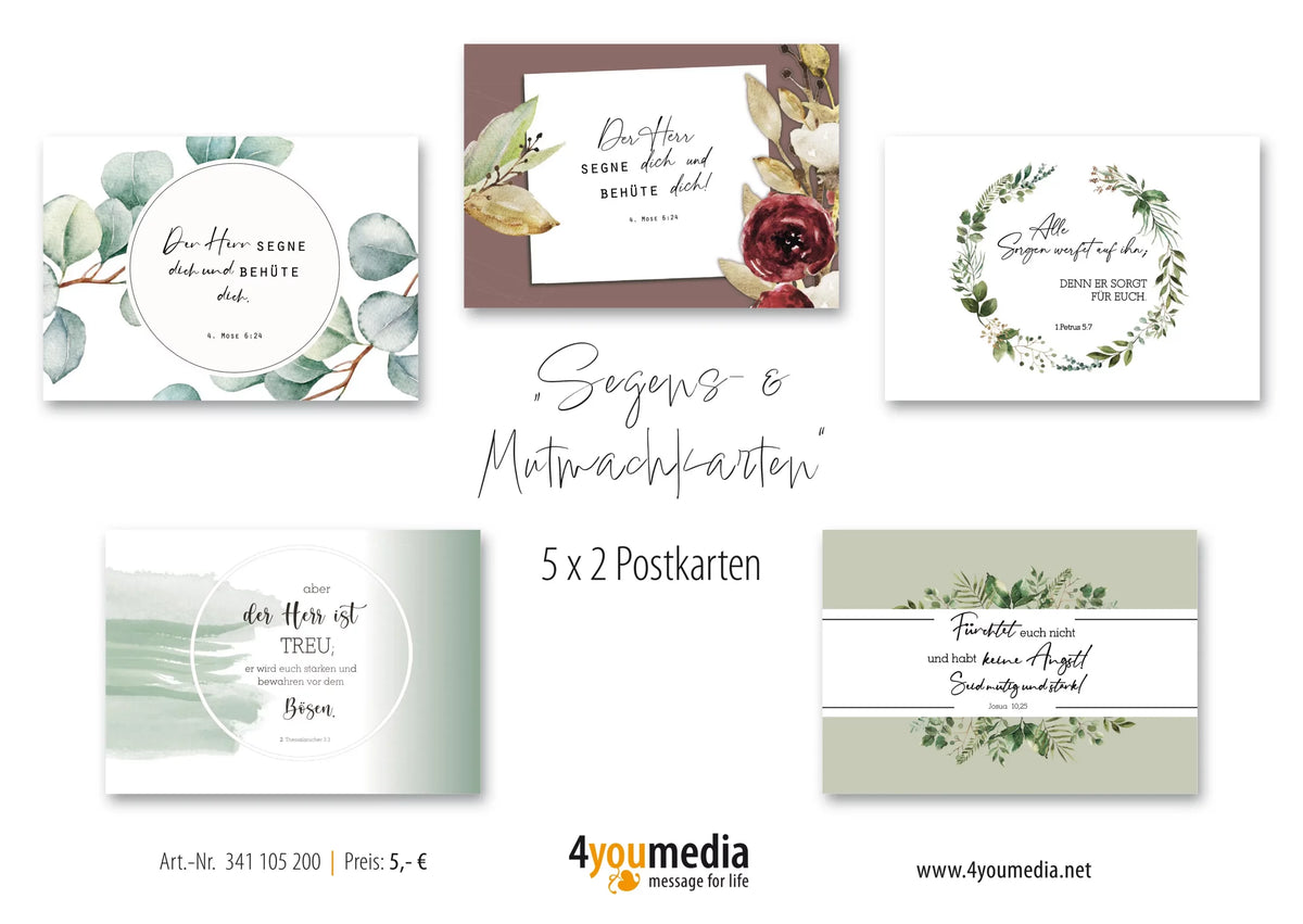 Segens- und Mutmachkarten Postkartenbuch
