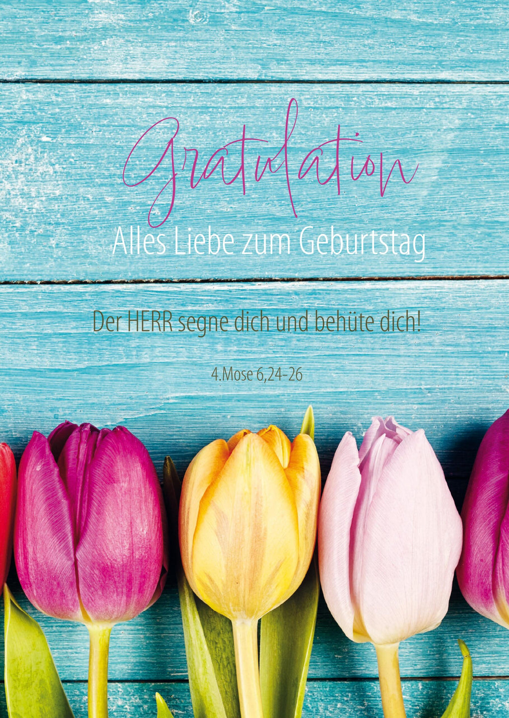 Faltkarte Gratulation Alles Liebe zum Geburtstag