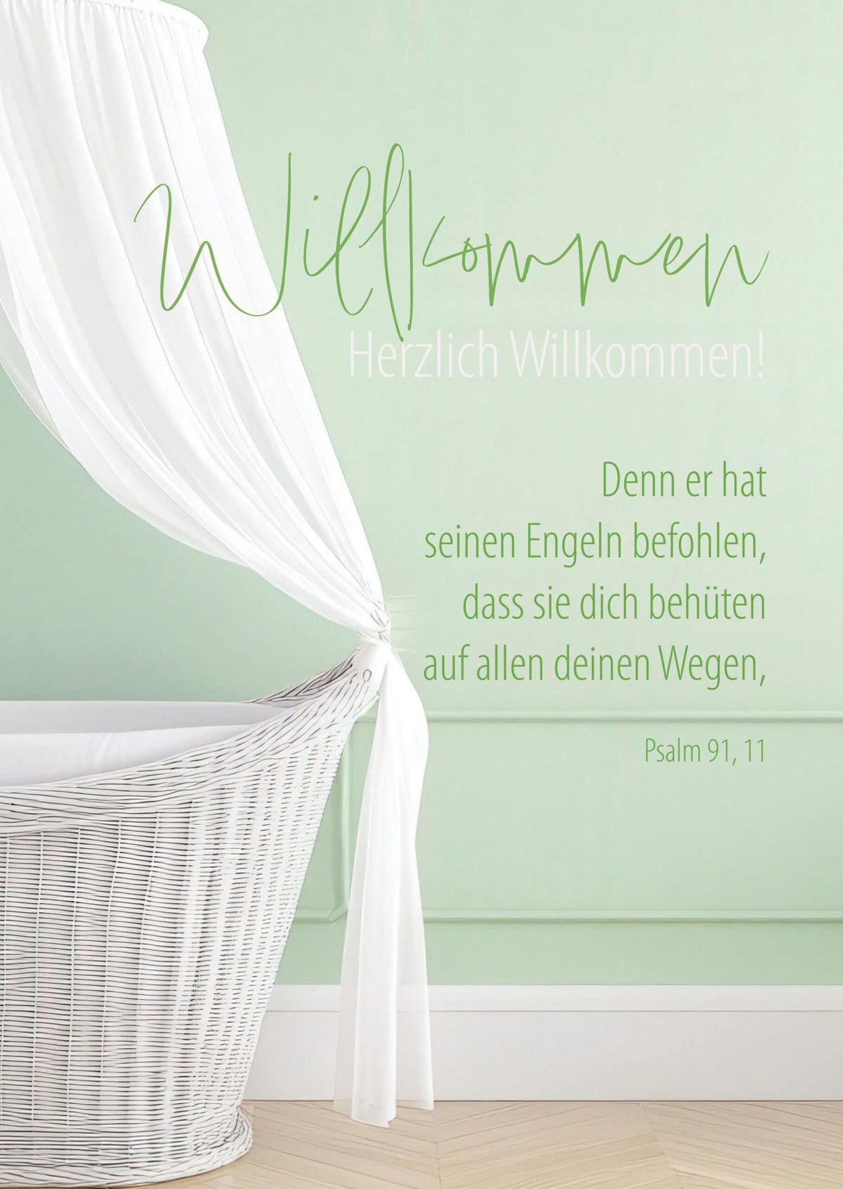 Faltkarte Willkommen
