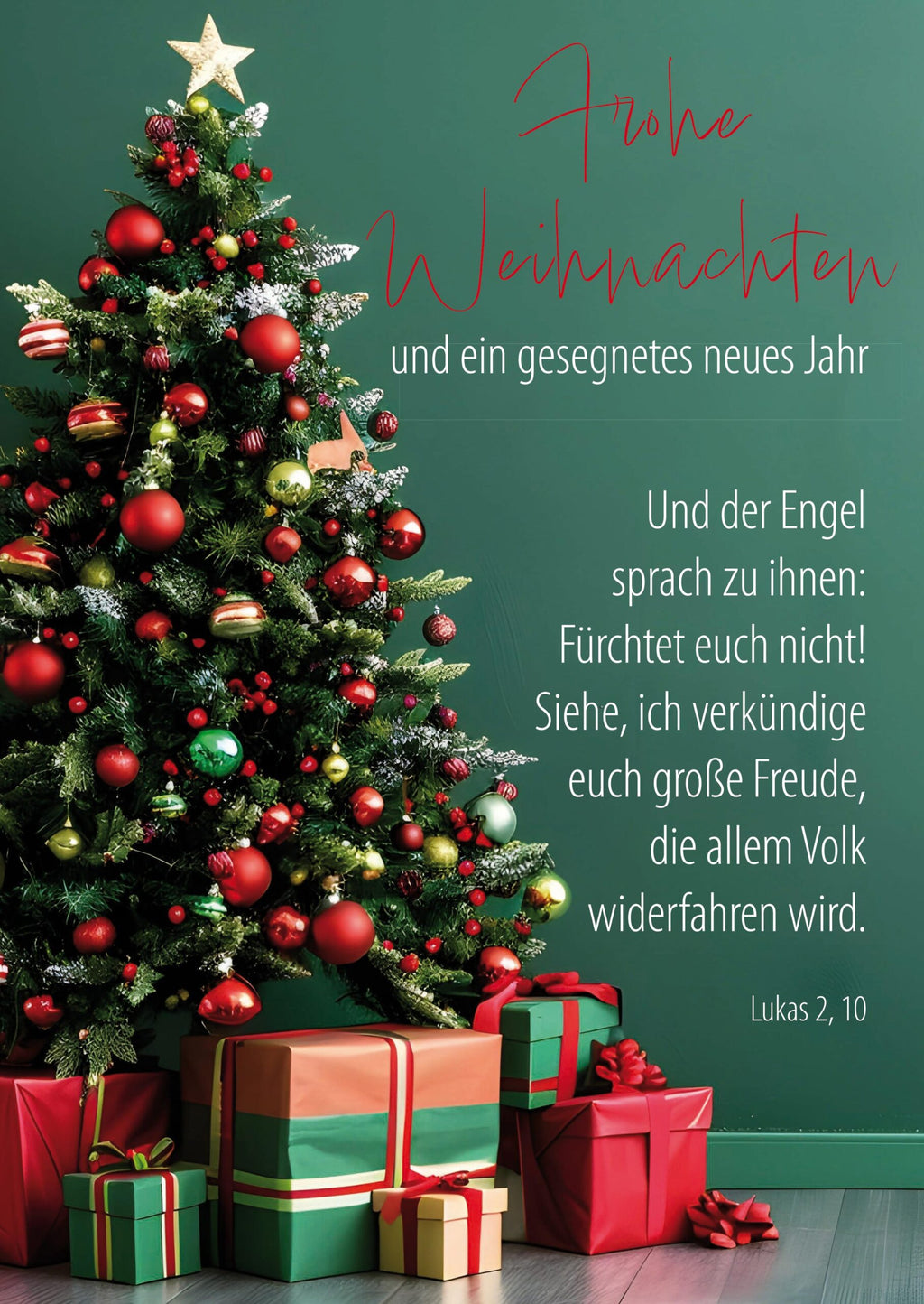 Faltkarte Weihnachten Baum