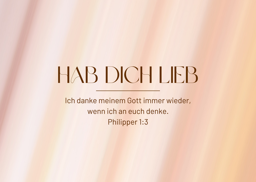 Postkarte Hab dich lieb