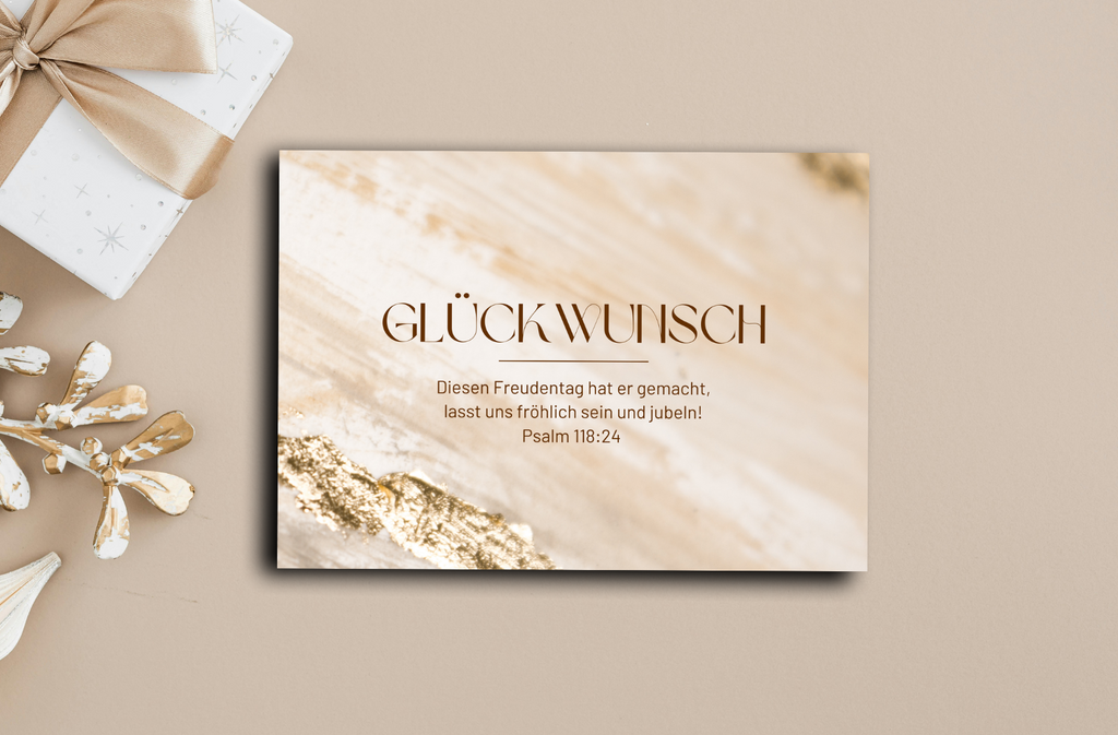 Postkarte Glückwunsch