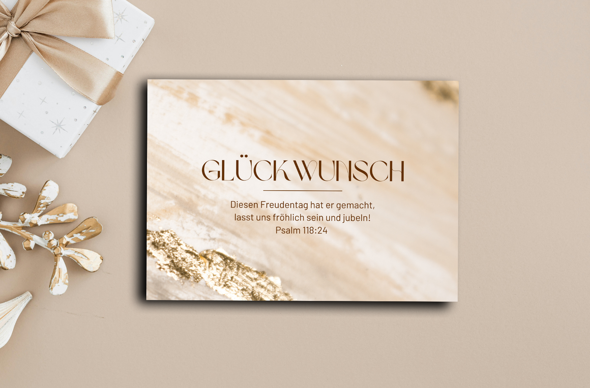Postkarte Glückwunsch