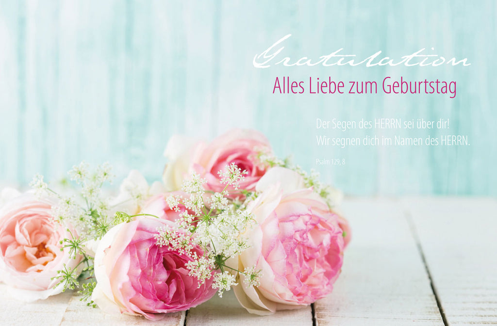 Faltkarte Gratulation - Geburtstag