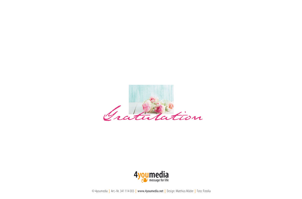 Faltkarte Gratulation - Geburtstag